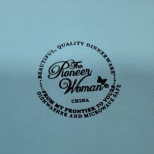 Pioneer Woman "Paige" Denim Blue Salad Plates, Set of 2, Scalloped Stoneware - Thumbnail 5