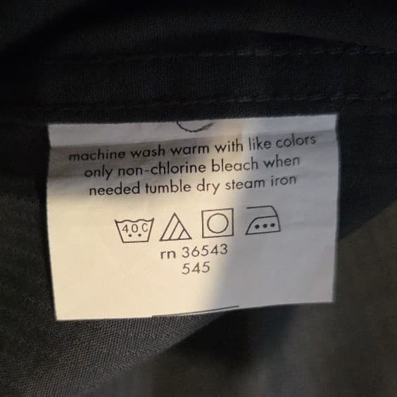 Calvin Klein Slim Fit Charcoal Gray Dress Shirt, Men's 16.5 32/33, Long Sleeve - Thumbnail 9