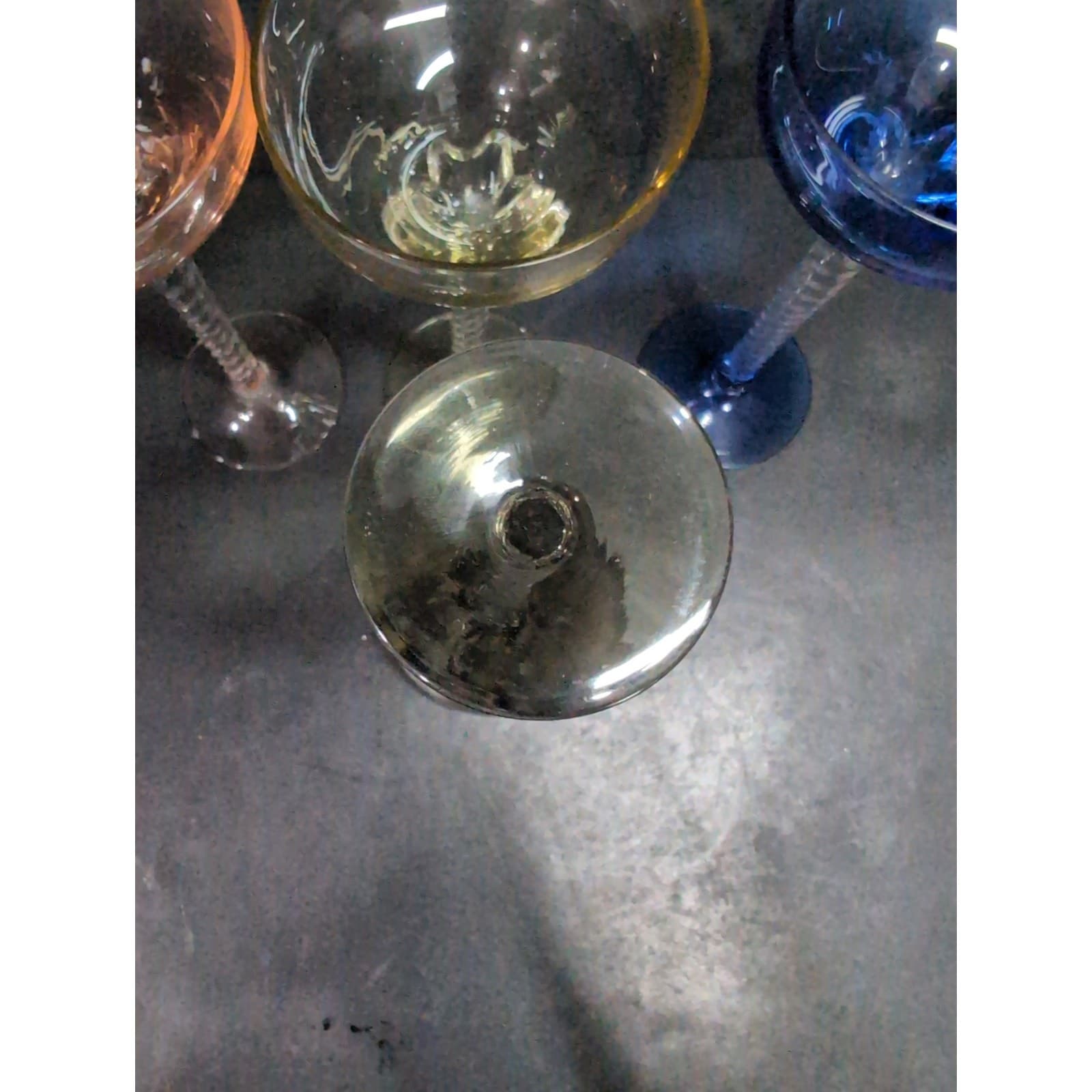 Blefeld Italian Glass Twisted Stem Champagne Glasses, Set Of 4 Elegant Drinkware - Thumbnail 7