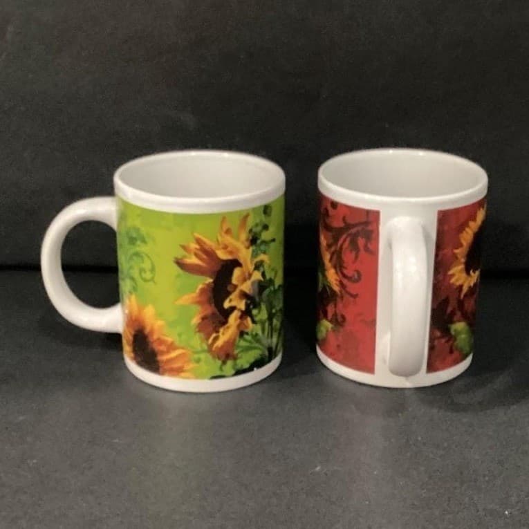 Cracker Barrel Yellow Sunflower Coffee Cups, Set of 2, Family Traditions Mugs - Thumbnail 5