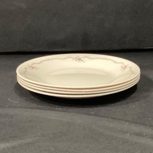 Corelle English Breakfast Bread & Butter Plates, Set of 4, Vtg Vitrelle Dishes - Thumbnail 9