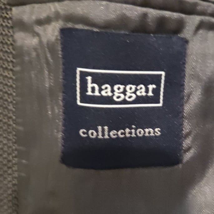 Haggar Collections Charcoal Grey Blazer, Men's 42R, Two Button Sport Coat - Thumbnail 5