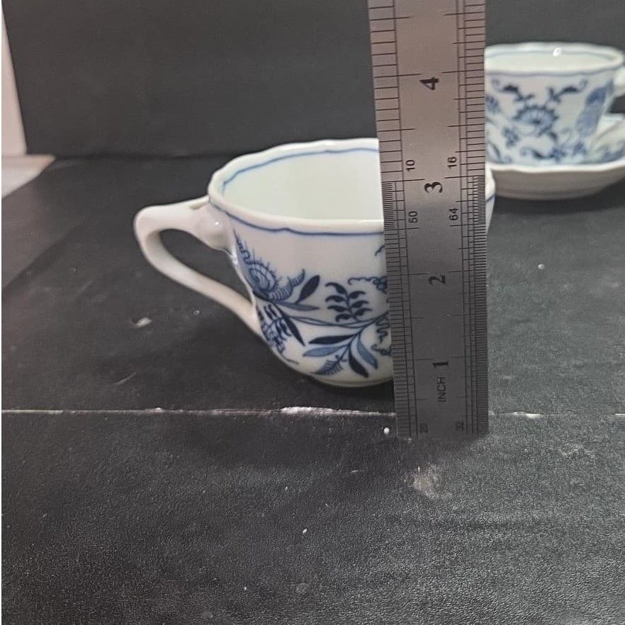 Blue Danube Japan Tea Cups & Saucers, Set of 4, Rectangle Backstamp, Tableware - Thumbnail 9