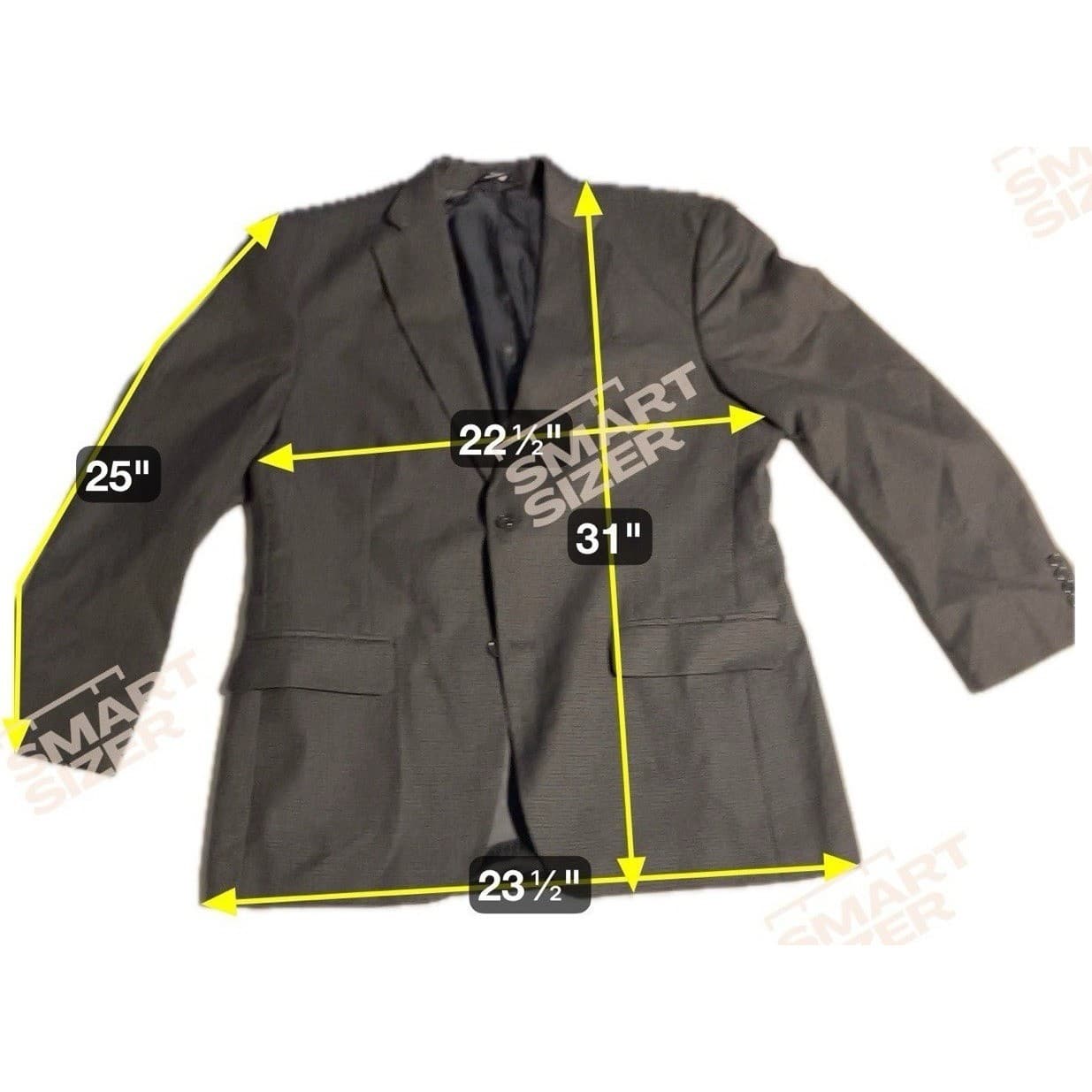 Haggar Collections Charcoal Grey Blazer, Men's 42R, Two Button Sport Coat - Thumbnail 2