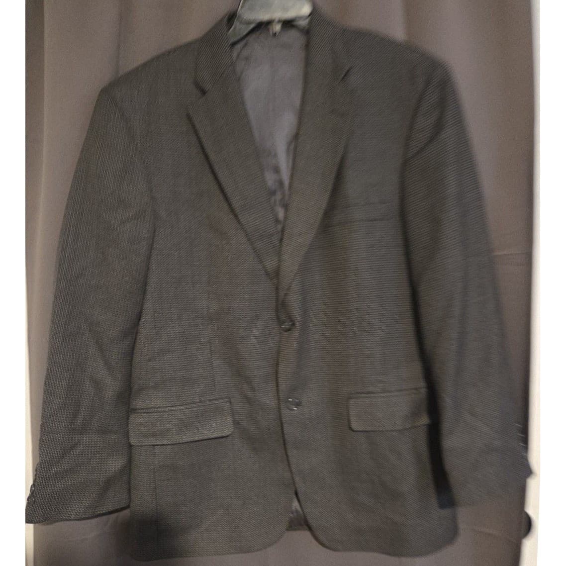 Haggar Collections Charcoal Grey Blazer, Men's 42R, Two Button Sport Coat - Thumbnail 3