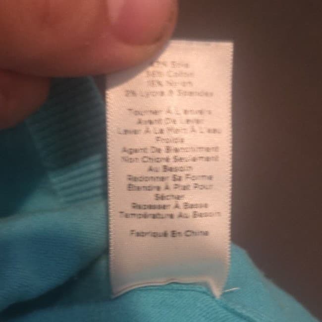 Talbots Turquoise Blue Beaded Silk Cotton Blend Short Sleeve Sweater, Women's 1X - Thumbnail 8