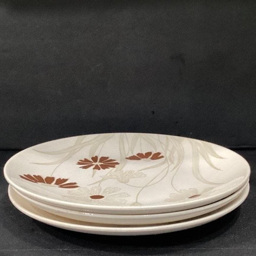 Royal China Cavalier Ironstone "Can Can" Dinner Plates, Set of 3, MCM Stoneware - Thumbnail 10
