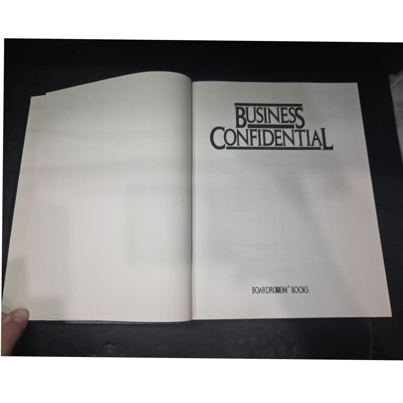 Business Confidential Boardroom Books 1985 Hardcover Management Strategy Guide - Thumbnail 4