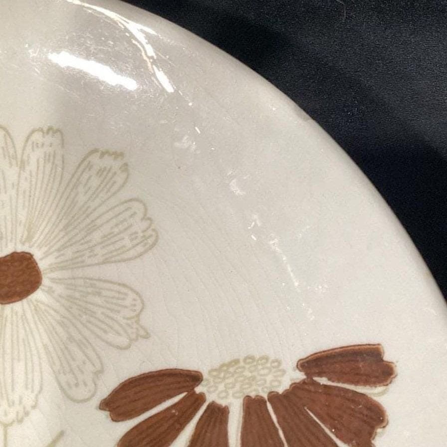Royal China Cavalier Ironstone "Can Can" Dinner Plates, Set of 3, MCM Stoneware - Thumbnail 5