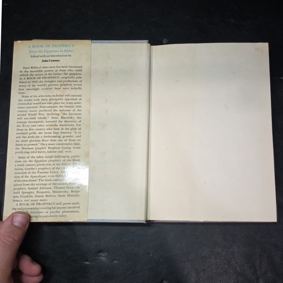 A Book of Prophecy John Cournos Bell Publishing Hardcover Occult Nostradamus - Thumbnail 3