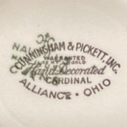 Cunningham & Pickett Cardinal Berry Bowls, Set of 2, Hand-Decorated Tableware - Thumbnail 4