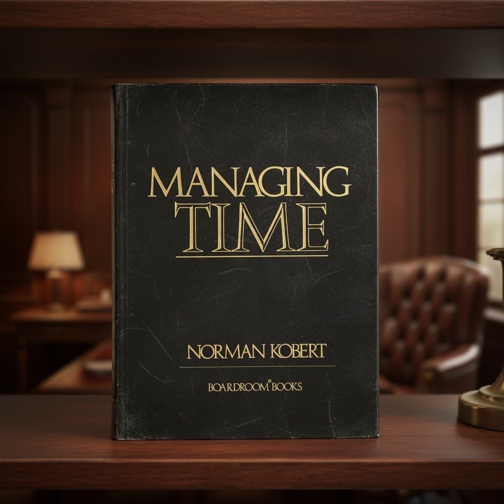 Managing Time Norman Kobert Boardroom Books 1980 Vtg Business Management Guide