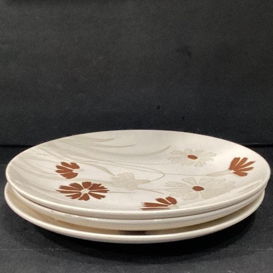 Royal China Cavalier Ironstone "Can Can" Dinner Plates, Set of 3, MCM Stoneware - Thumbnail 11