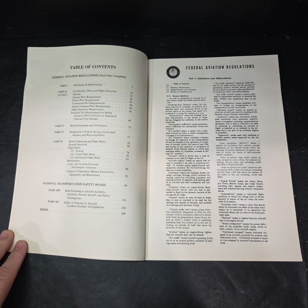 1976 Federal Aviation Regulations for Pilots Aero Publishers FAR NTSB Manual - Thumbnail 5
