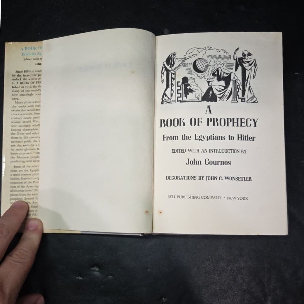 A Book of Prophecy John Cournos Bell Publishing Hardcover Occult Nostradamus - Thumbnail 4