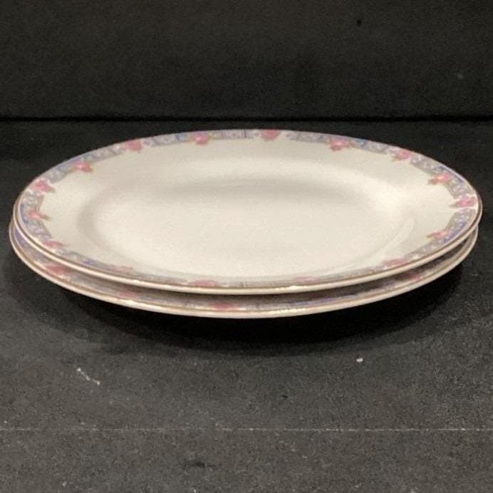 Carrollton H Salad Plates, Set of 2, Vintage Queen Anne Floral Bone China - Thumbnail 7