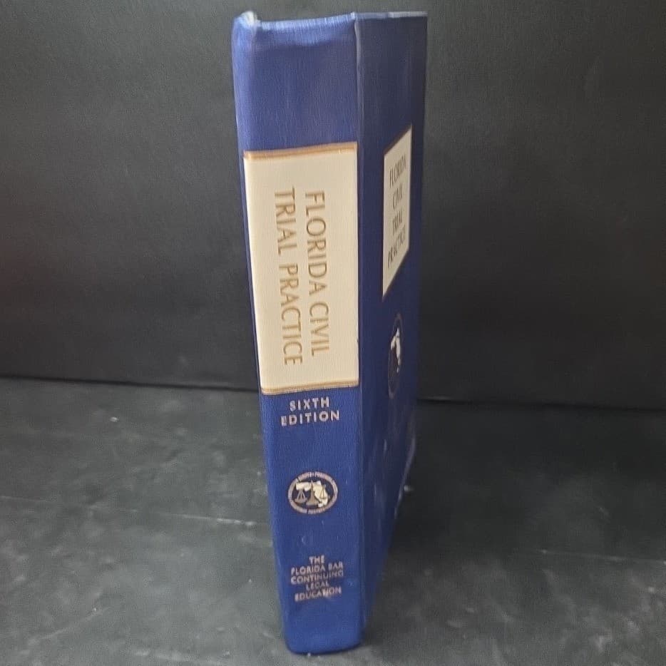 Florida Civil Trial Practice Sixth Edition The Florida Bar LexisNexis Hardcover - Thumbnail 9