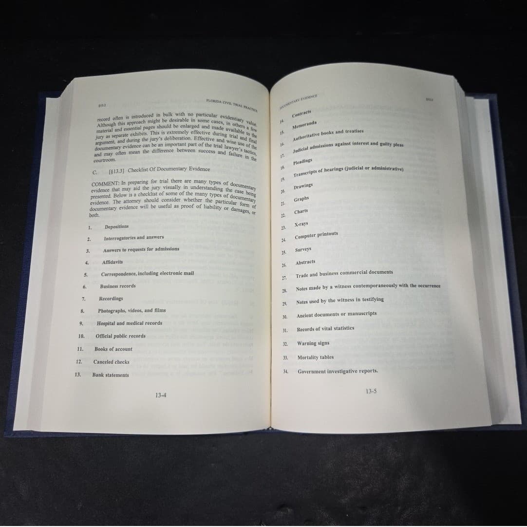 Florida Civil Trial Practice Sixth Edition The Florida Bar LexisNexis Hardcover - Thumbnail 6