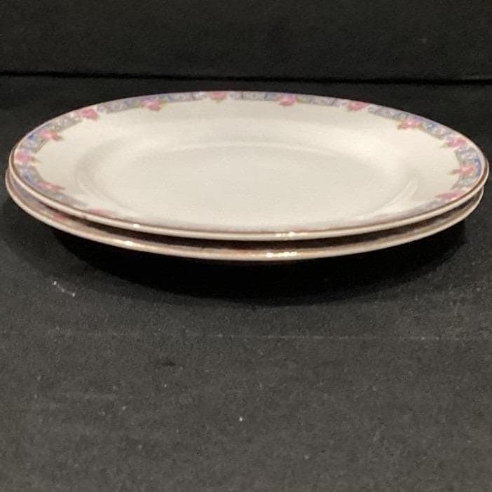 Carrollton H Salad Plates, Set of 2, Vintage Queen Anne Floral Bone China - Thumbnail 9