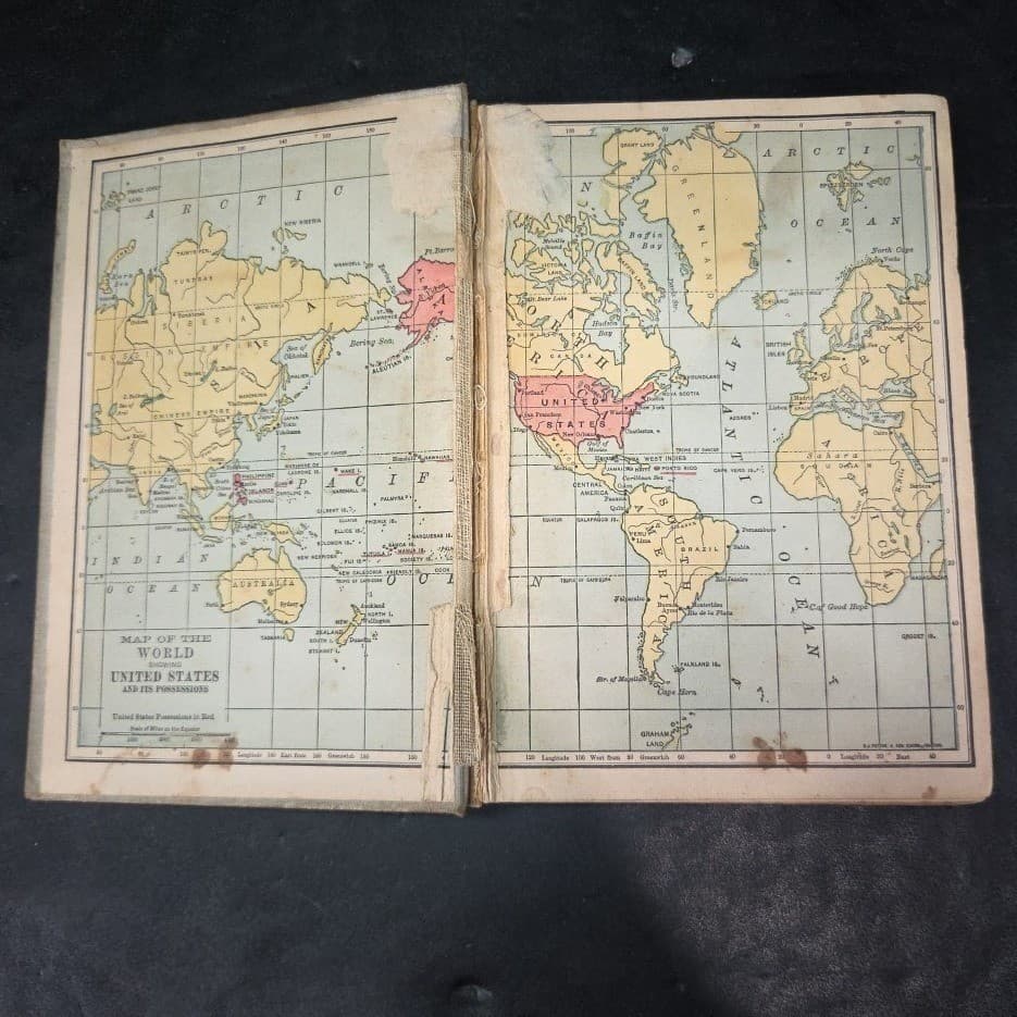 1904 An Elementary History of the United States Allen C Thomas DC Heath Antique - Thumbnail 3