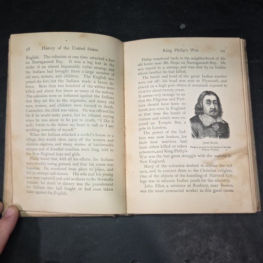 1904 An Elementary History of the United States Allen C Thomas DC Heath Antique - Thumbnail 6
