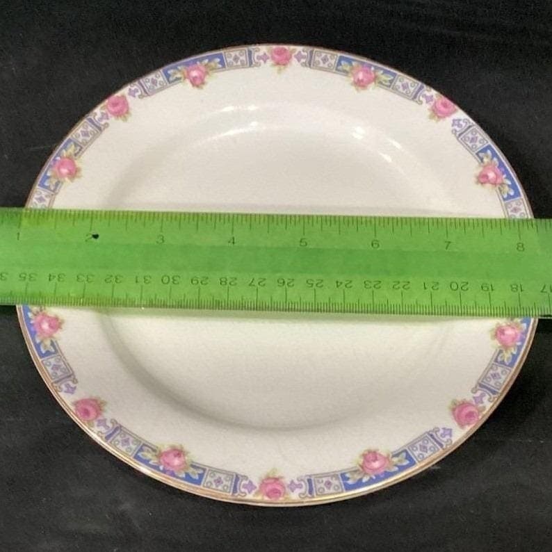 Carrollton H Salad Plates, Set of 2, Vintage Queen Anne Floral Bone China - Thumbnail 2