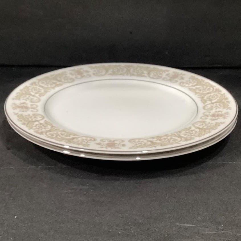 Regal Diamond China Citrus Dinner Plates, Set of 2, Vintage Ceramic Tableware - Thumbnail 9