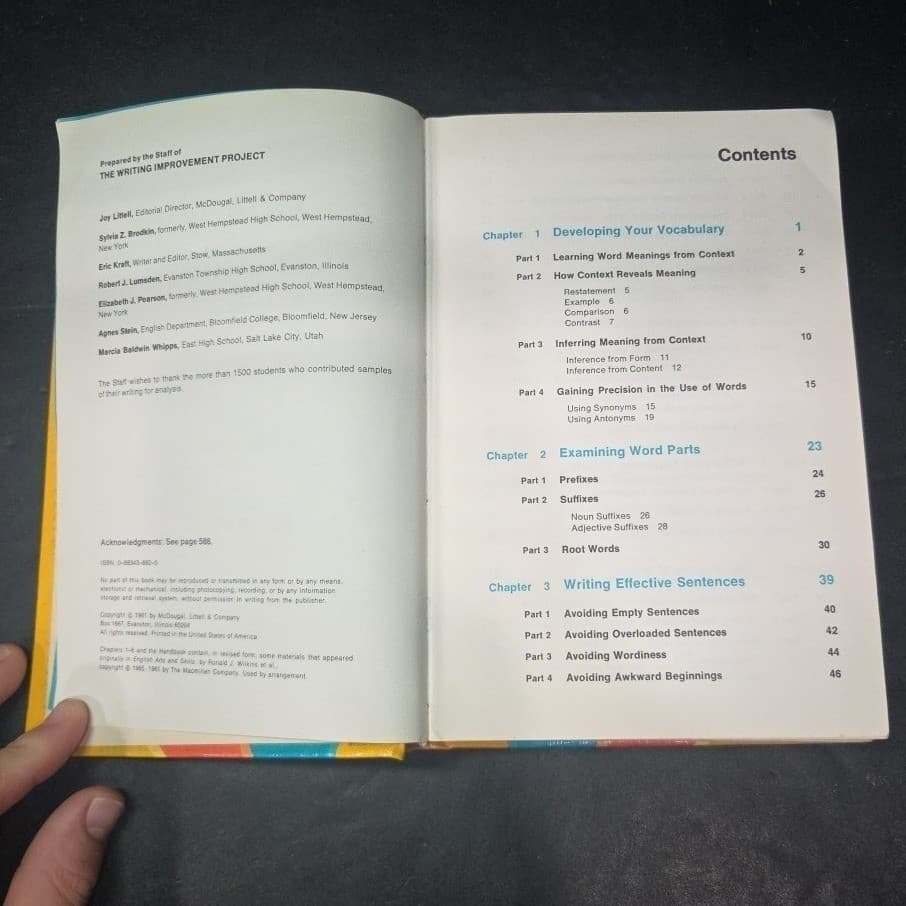 McDougal Littell Building English Skills Yellow Level Revised Edition 1981 Book - Thumbnail 5