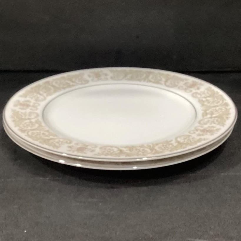 Regal Diamond China Citrus Dinner Plates, Set of 2, Vintage Ceramic Tableware - Thumbnail 8