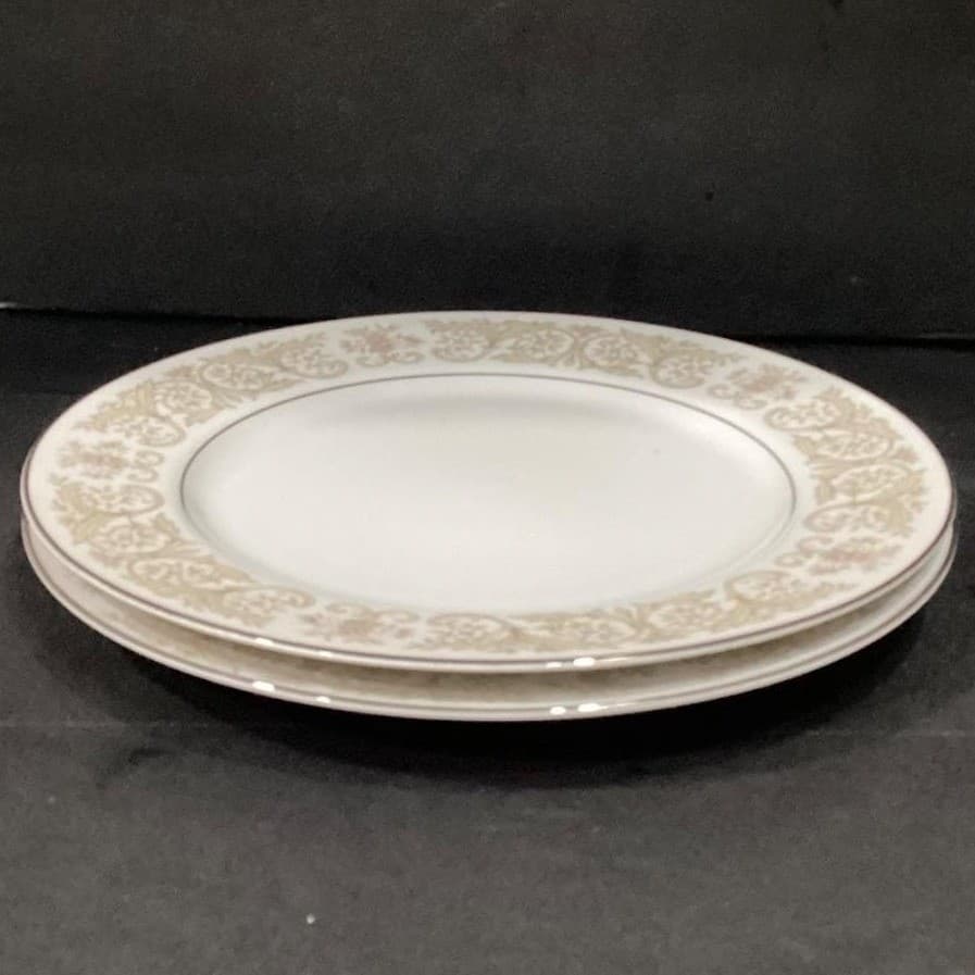 Regal Diamond China Citrus Dinner Plates, Set of 2, Vintage Ceramic Tableware - Thumbnail 7