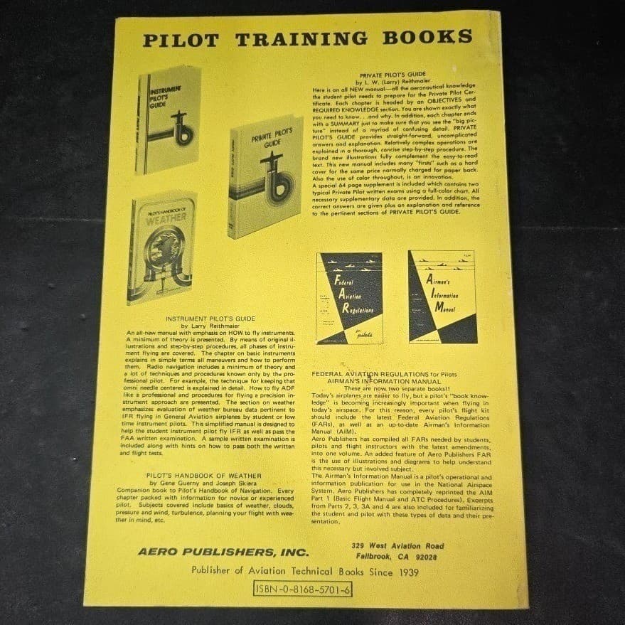 FAA Flight Test Guides Typical Written Exam for Pilots 1976 Aero Publishers - Thumbnail 8
