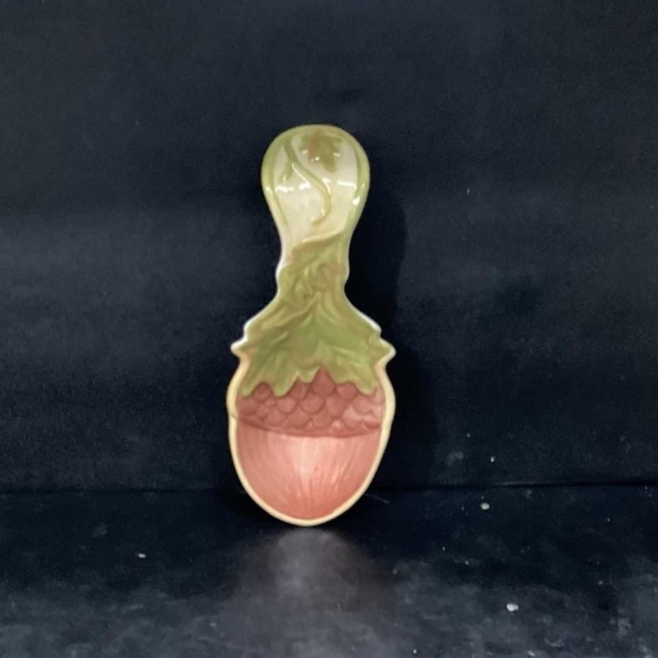 Cracker Barrel Harvest Spoon Rest, Autumn Ceramic Holder, Seasonal Tableware - Thumbnail 2
