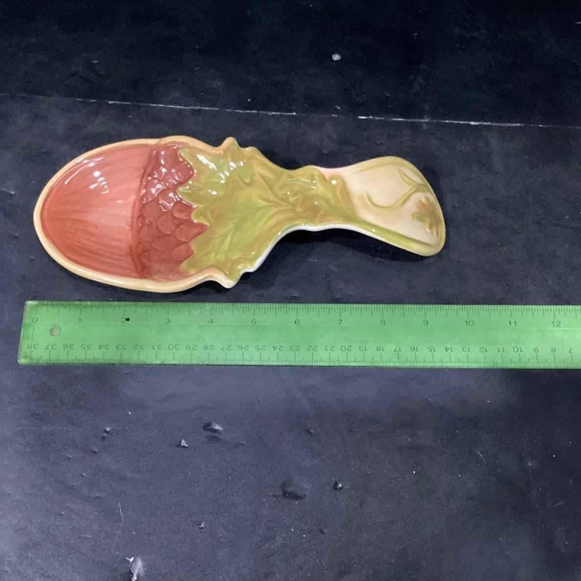 Cracker Barrel Harvest Spoon Rest, Autumn Ceramic Holder, Seasonal Tableware - Thumbnail 6
