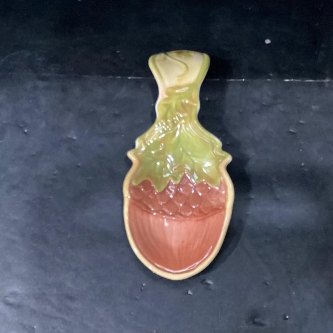 Cracker Barrel Harvest Spoon Rest, Autumn Ceramic Holder, Seasonal Tableware - Thumbnail 3