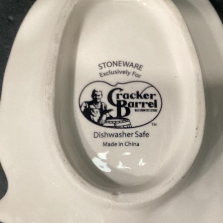 Cracker Barrel Harvest Spoon Rest, Autumn Ceramic Holder, Seasonal Tableware - Thumbnail 5