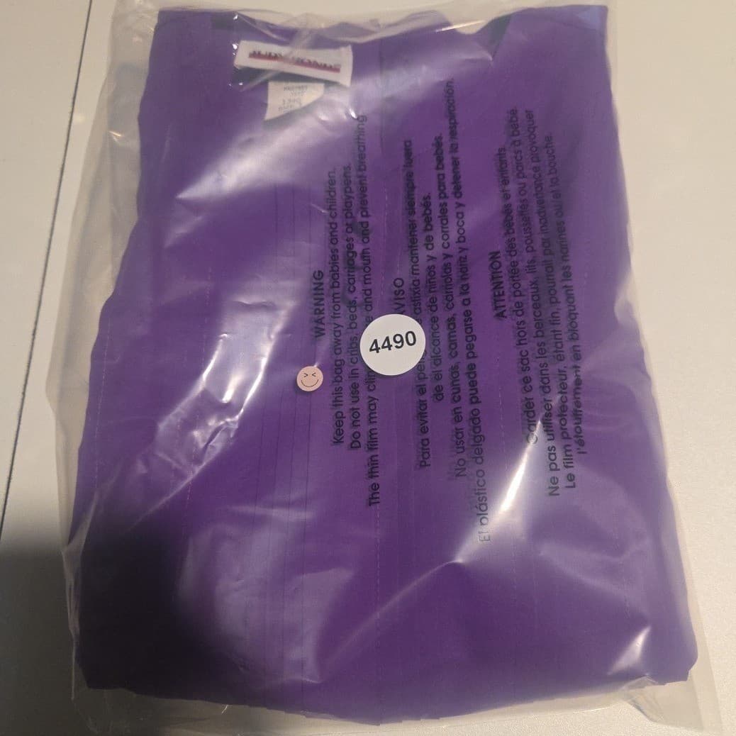 Judy Bond Purple Pintuck Short Sleeve Blouse, Woman's Size 10, Round Neck, USA - Thumbnail 8