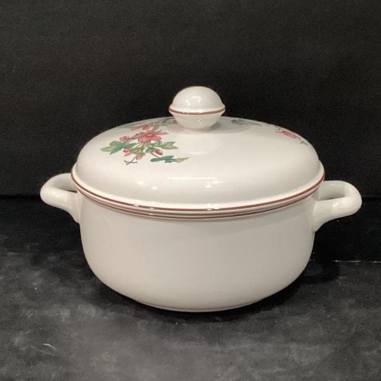 Villeroy & Boch Botanica Covered Vegetable Dish, Vintage Malva Silvestris Design - Thumbnail 13