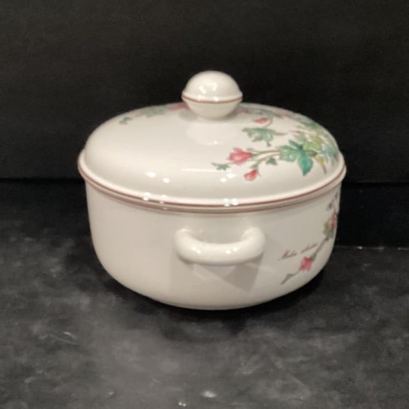 Villeroy & Boch Botanica Covered Vegetable Dish, Vintage Malva Silvestris Design - Thumbnail 12