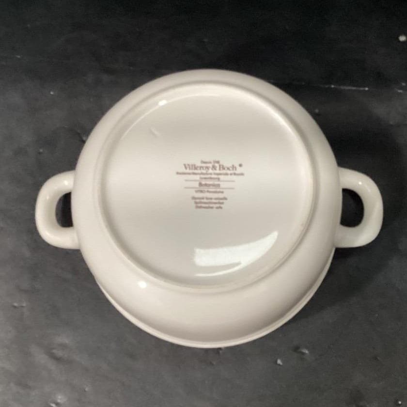 Villeroy & Boch Botanica Covered Vegetable Dish, Vintage Malva Silvestris Design - Thumbnail 6