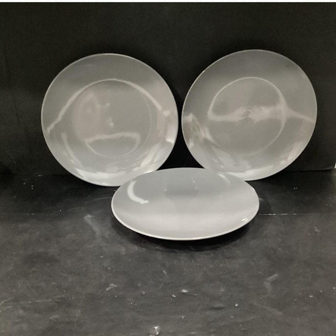Royal Norfolk Grey Dinner Plates, Set of 3, Neutral Dinnerware, Tableware - Thumbnail 2