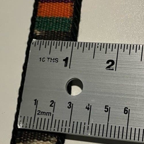 Absolutely Fresh Prestige Leather Woven Multi-Color Cabochon Studded Belt S/M - Thumbnail 3
