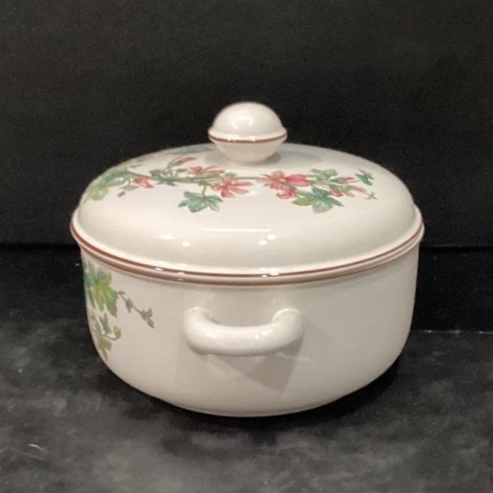 Villeroy & Boch Botanica Covered Vegetable Dish, Vintage Malva Silvestris Design - Thumbnail 14