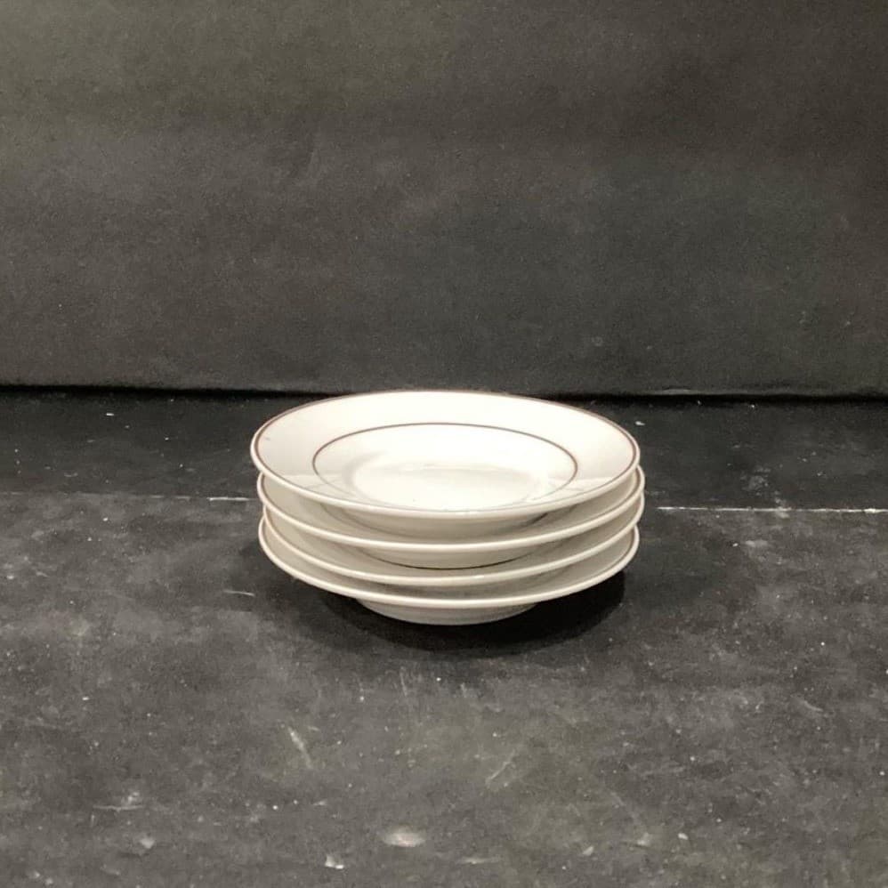 I. Godinger & Co. White Demitasse Cups w Saucers, Gold Trim Dinnerware Tableware - Thumbnail 13
