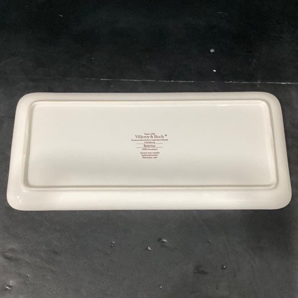 Villeroy & Boch Botanica Rectangular Sandwich Tray, Vintage Viola Odorata Design - Thumbnail 4