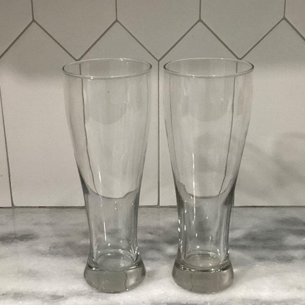 Anchor Hocking 23oz Beer Glasses, Set of 2, Clear Pilsner Barware, Drinkware - Thumbnail 11