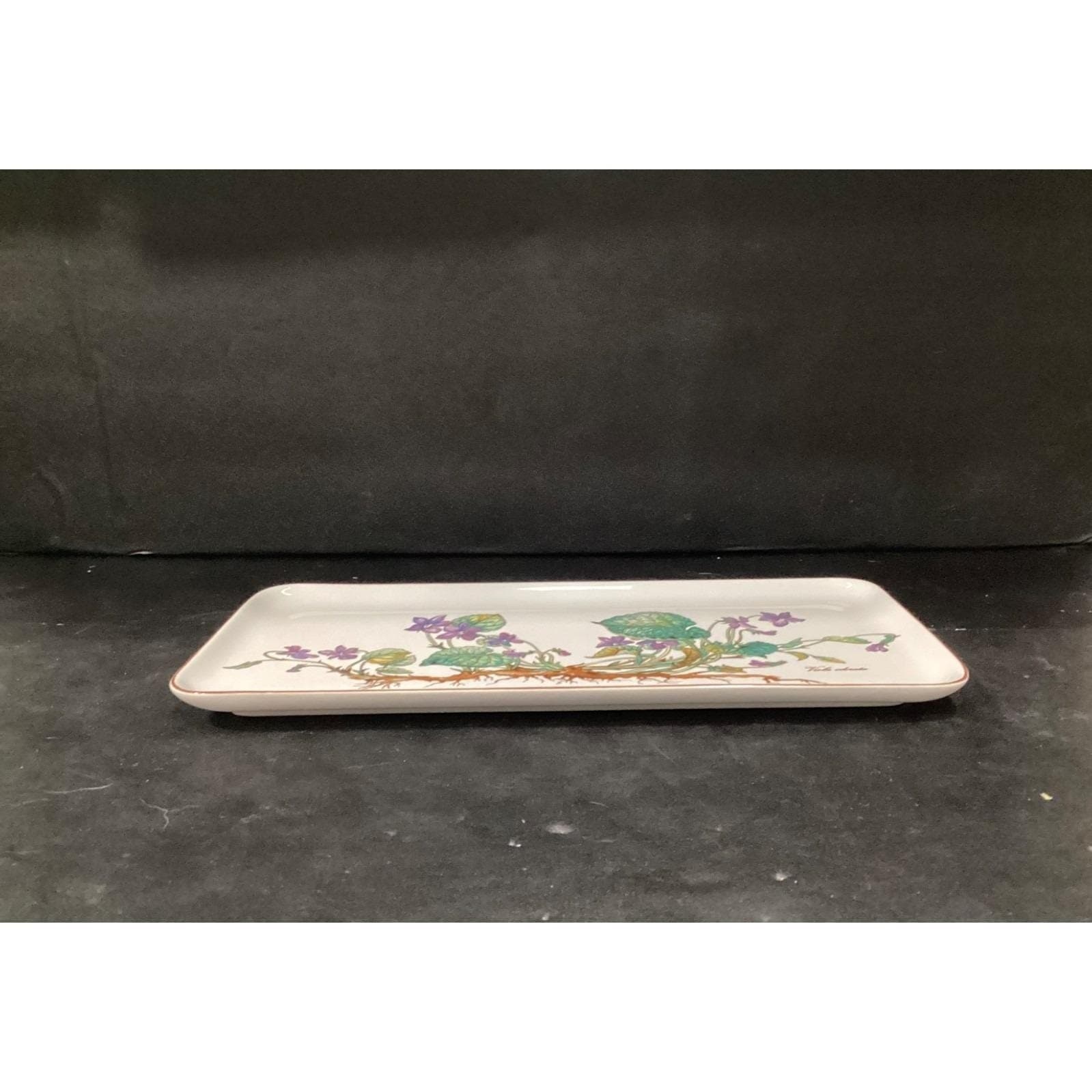 Villeroy & Boch Botanica Rectangular Sandwich Tray, Vintage Viola Odorata Design - Thumbnail 9