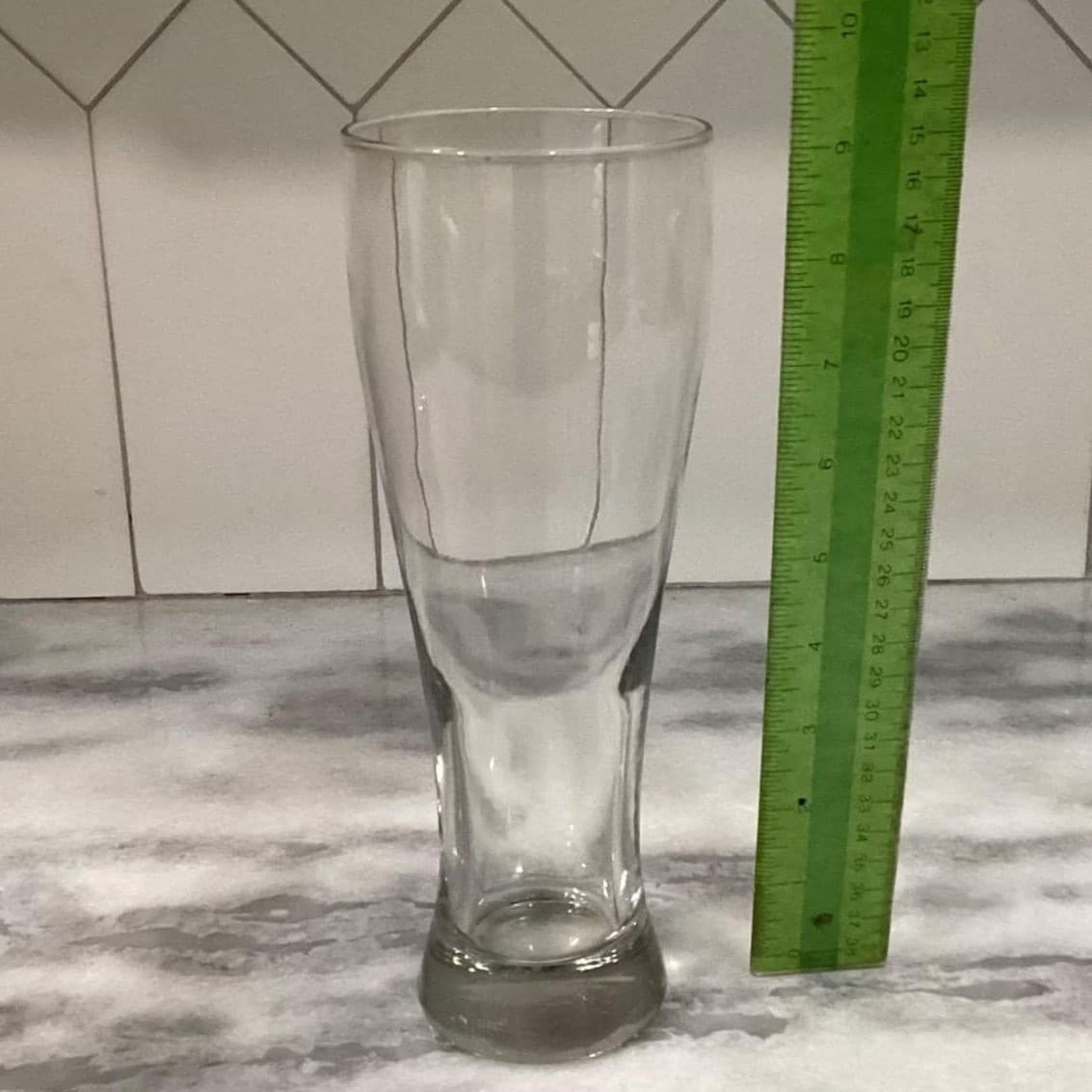Anchor Hocking 23oz Beer Glasses, Set of 2, Clear Pilsner Barware, Drinkware - Thumbnail 6
