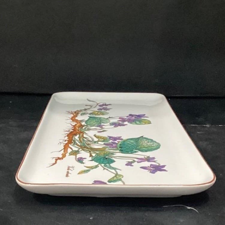Villeroy & Boch Botanica Rectangular Sandwich Tray, Vintage Viola Odorata Design - Thumbnail 12
