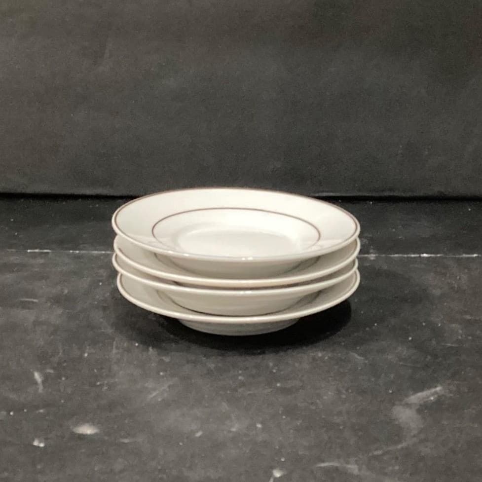 I. Godinger & Co. White Demitasse Cups w Saucers, Gold Trim Dinnerware Tableware - Thumbnail 11
