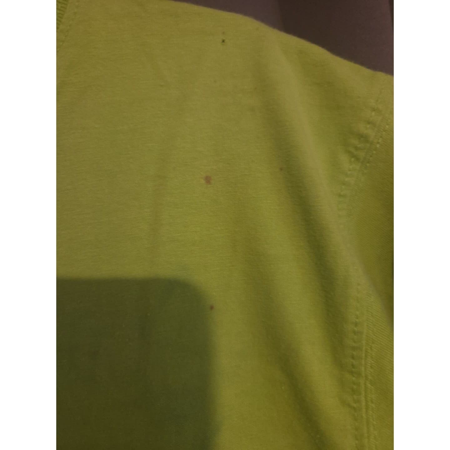 Rinzi Lime Green Embroidered Floral Beaded Cotton T-Shirt, Woman's Medium Top - Thumbnail 8